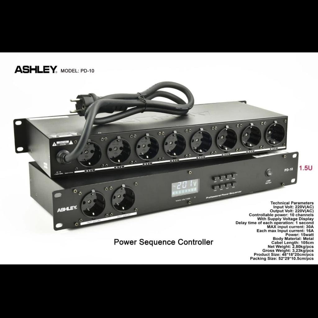 Power Distributor Ashley PD10 Pengaman Sound System dan Alat Listrik