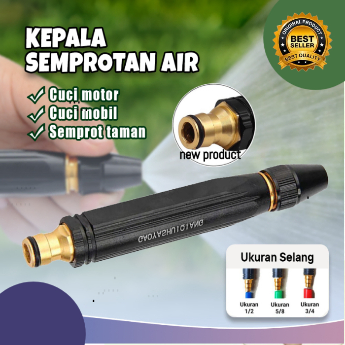 Alat Semprot Nozzle Air Selang Kuningan Spray Steam Nozzle  Kepala Semprotan Air Hose Nozzle Water J