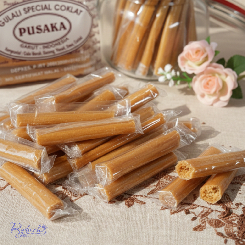 Permen Stik Jadul Gulali Bentuk Kayu Camilan Manis Khas Garut Isi 30 Pcs