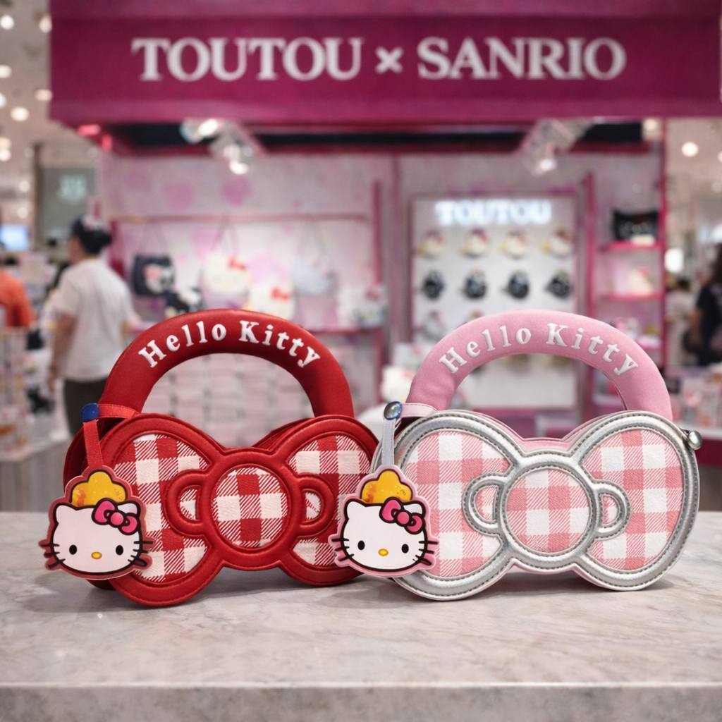 Tas Selempang GO9126-2 HELLO KITTY x TOUTOU BOX Premium Wanita