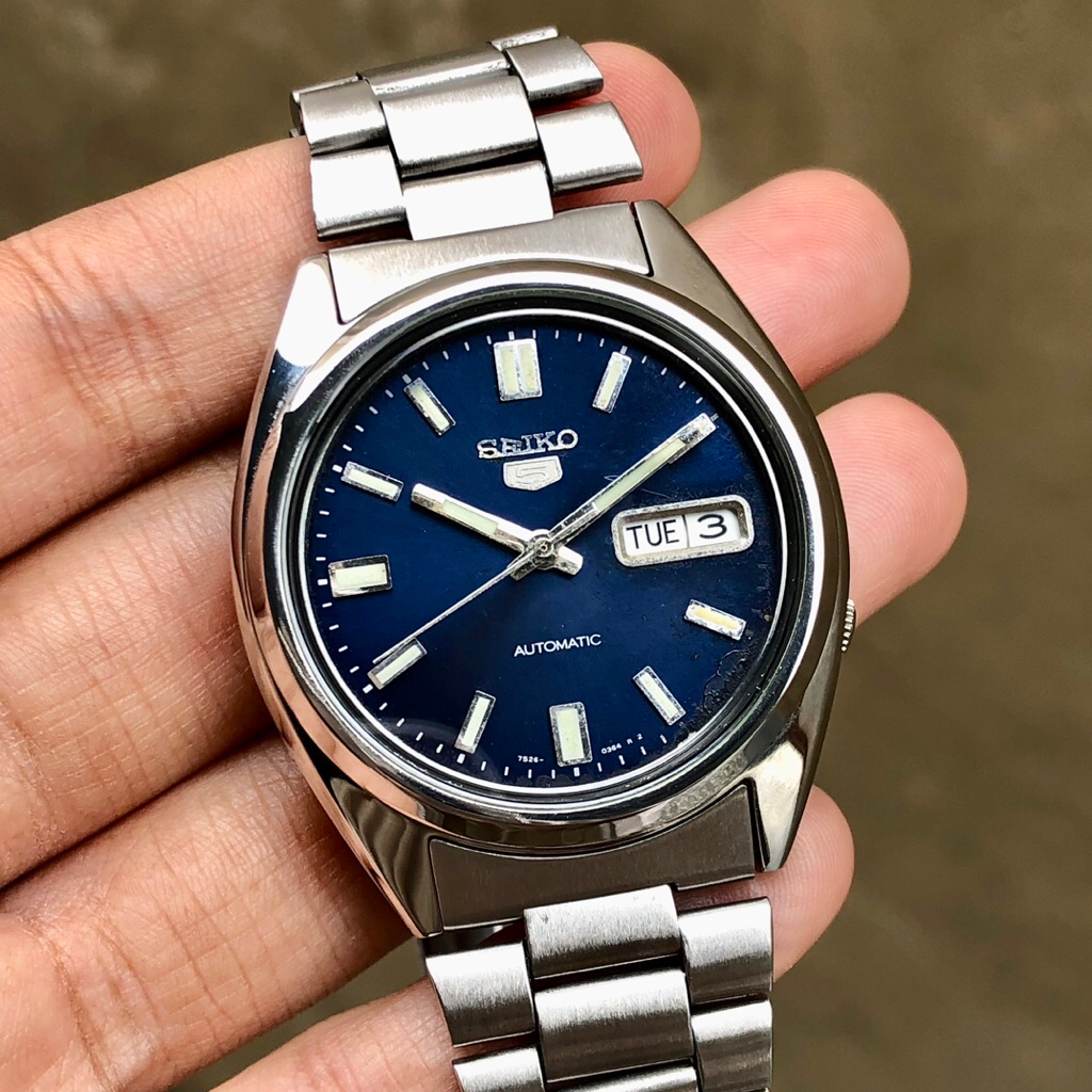 Seiko 5 Automatic Navy Dial 7S26-0480