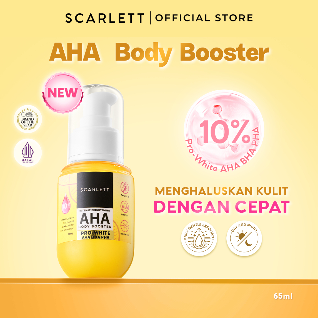 [PROMO] SCARLETT Intense Brightening AHA Body Booster 10% AHA BHA PHA PRO-WHITE