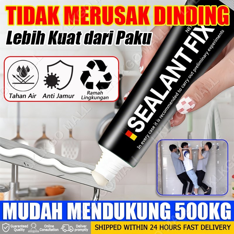 lem perekat dinding super kuat lem tembok super kuat Tahan Air Rekat Kuat tidak merusak dinding