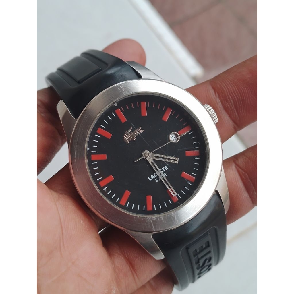 lacoste jam tangan pria original preloved/second/bekas