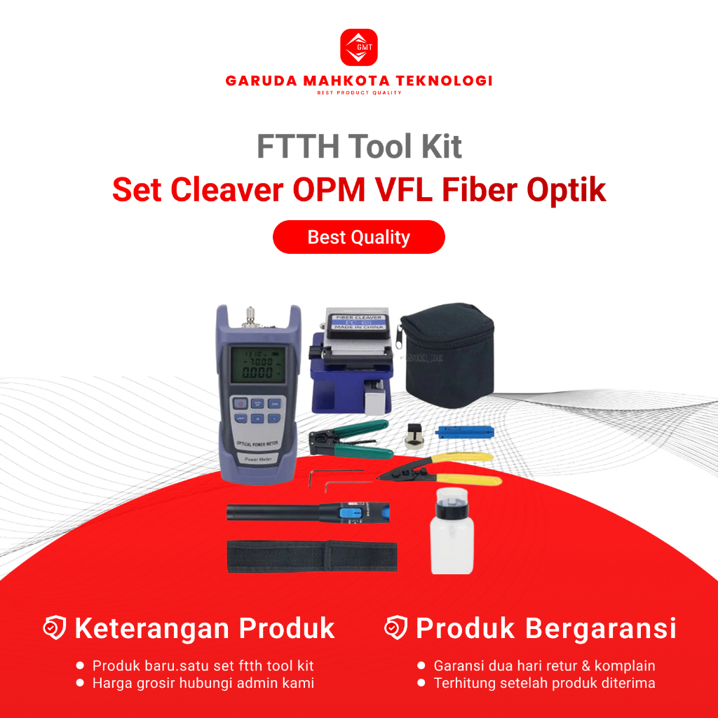 FTTH Toolkit Set OPM VFL Ceaver Fiber Optic / Ftth Tool Kit Set Fiber Optik