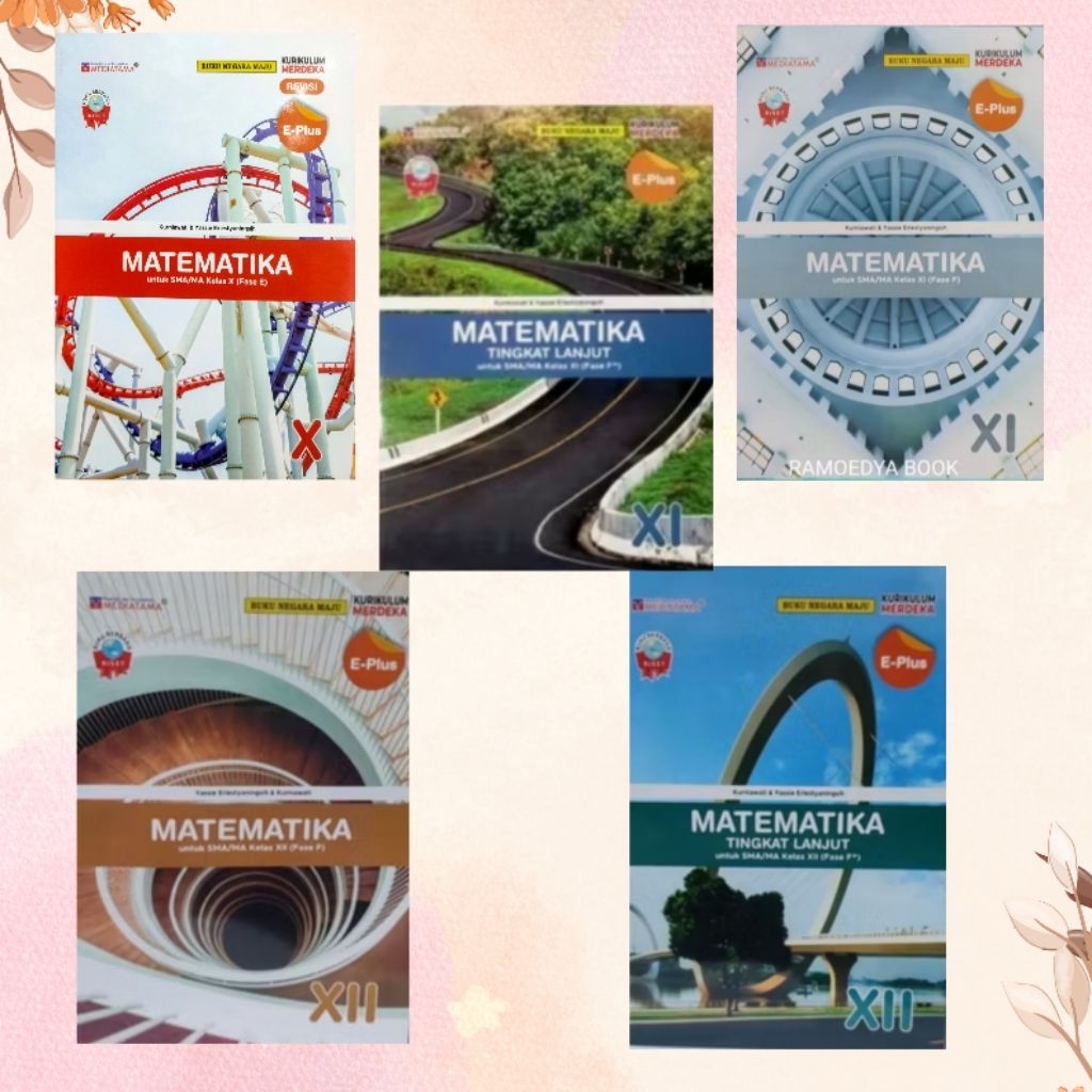 Buku E-Plus Matematika SMA/MA kelas 10,11,12 Kurikulum Merdeka MEDIATAMA