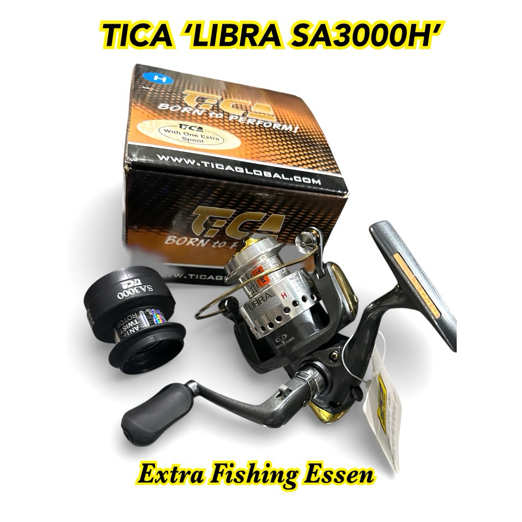 REEL TICA LIBRA SA3000H (Bonus 1 Spool) Worm Shaft System
