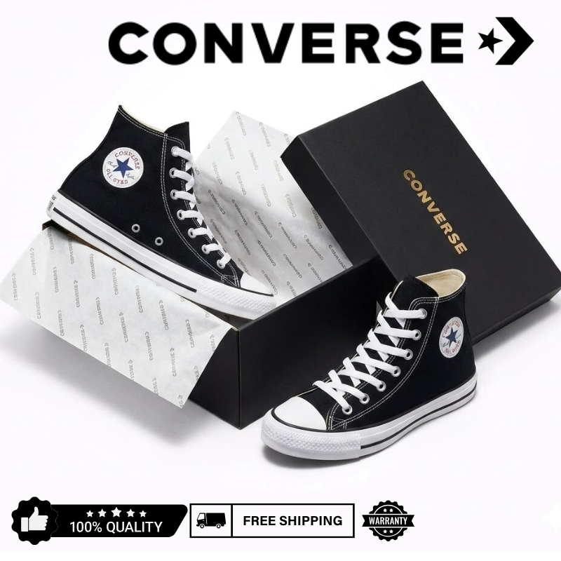Sepatu Converse Pria Wanina - Sepatu Al Star Anak Sekolah - Sepatu Converse Al Star Hitam Putih