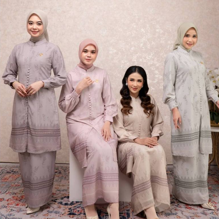 PURIDEWI BAJU KURUNG MELAYU MOTIF - SETELAN ROK MALAYSIA SULTAN MOTIF - ONESET KURUNG FULL PURING