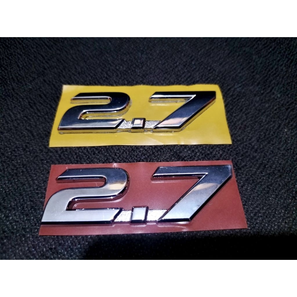 emblem logo tulisan 2.7 original