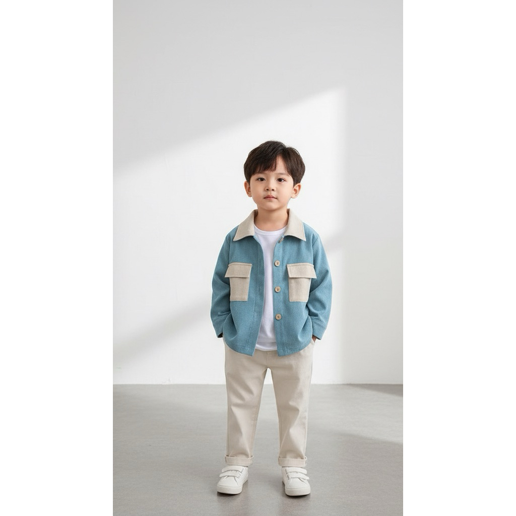 KEMEJA MIX ANAK LAKI LAKI CORDUROY JEPANG STYLE KIMONO