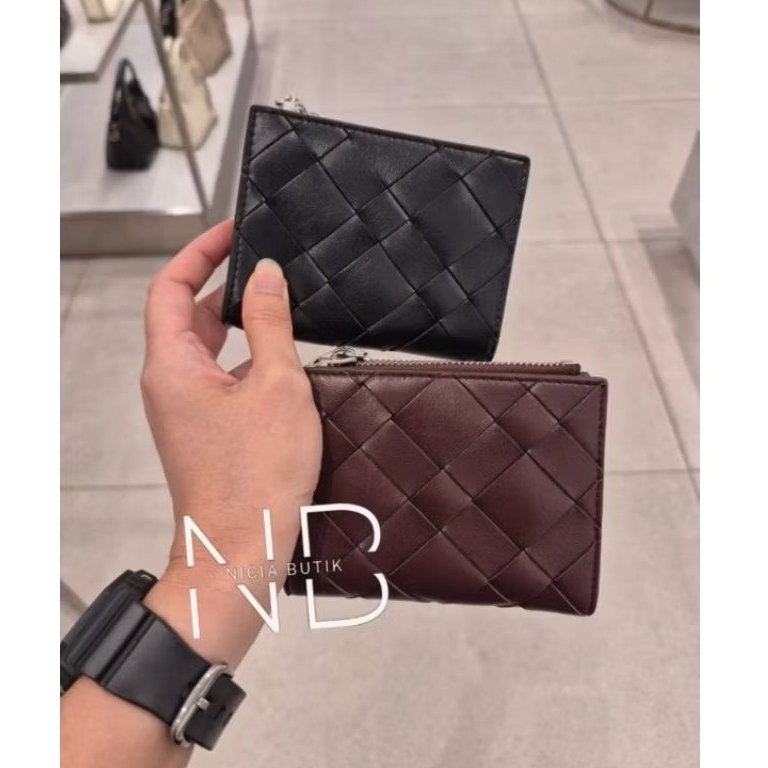 Dompet ck kecil top zip ivette woven