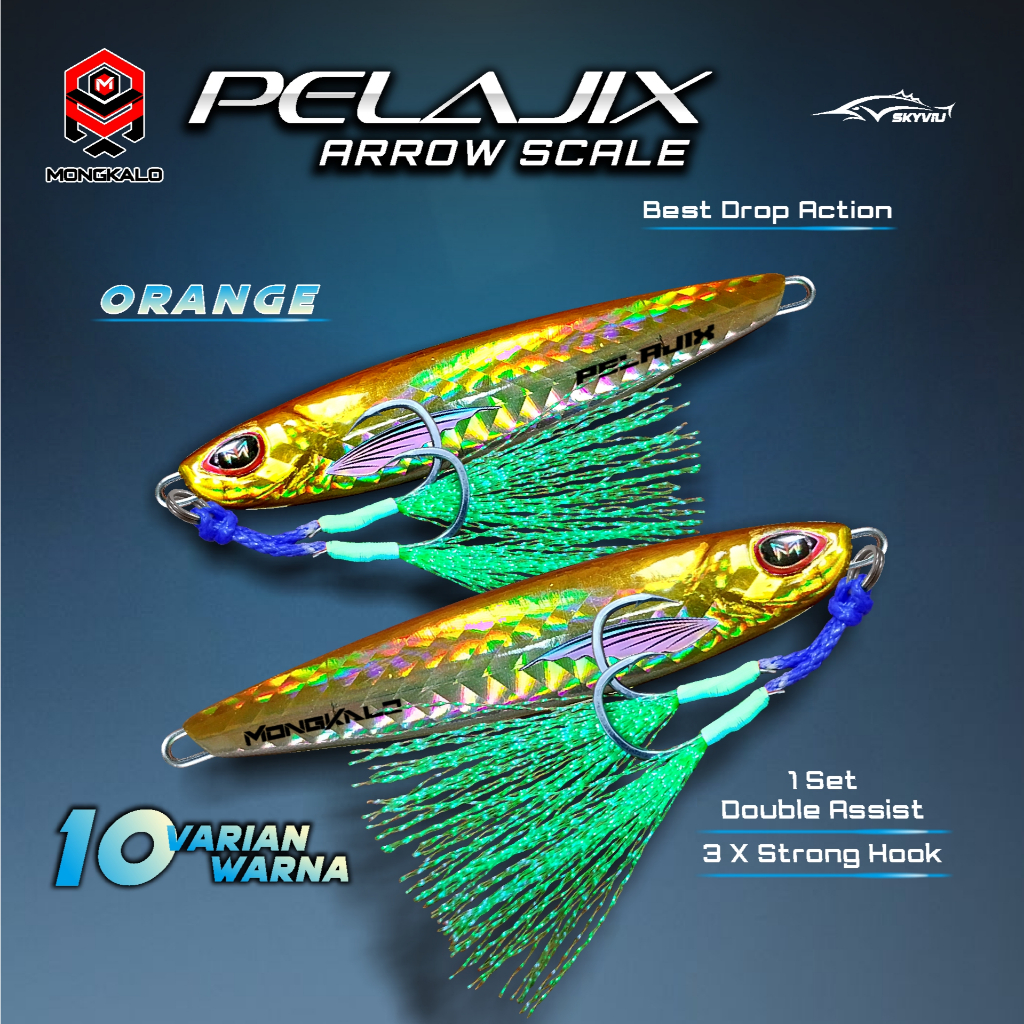 Mongkalo Pelajix Panah noGID noMotif Candy 60 Orange