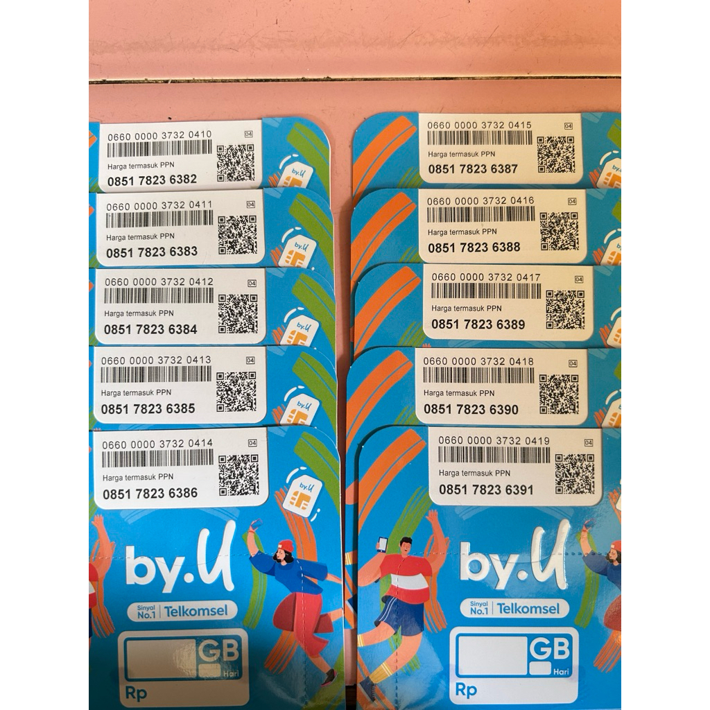 Ready kartu perdana byU siap pakai