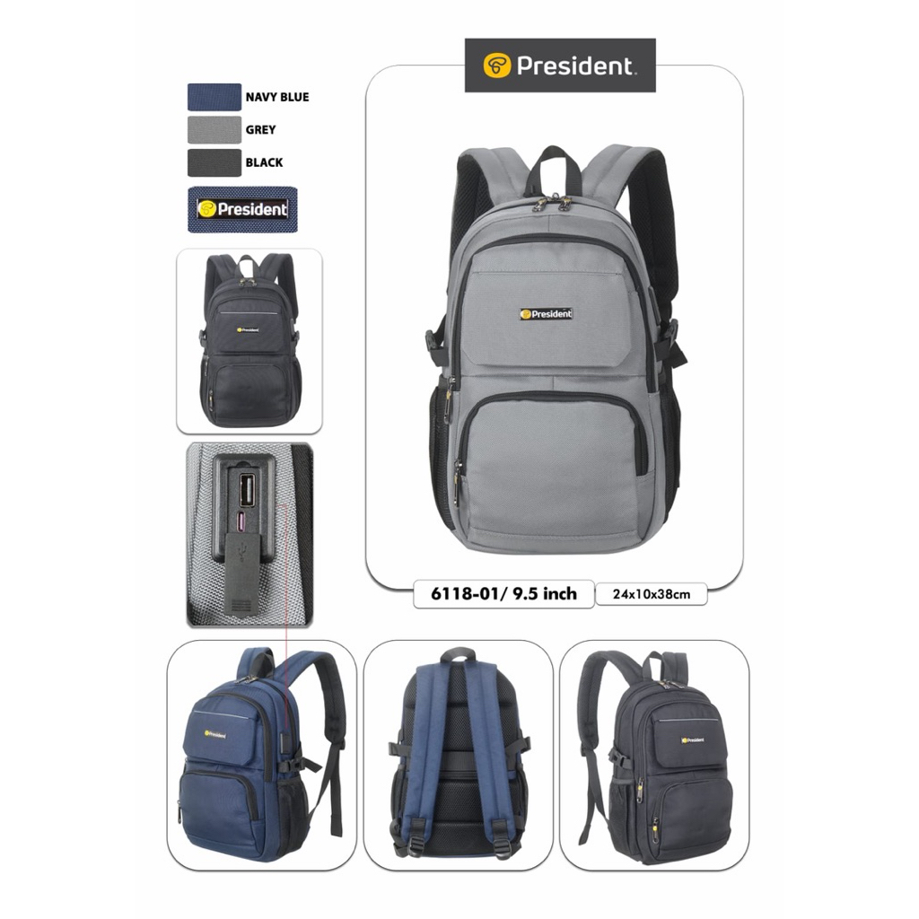 PRESIDENT / TAS RANSEL PRESIDENT MINI 12INCH / TAS PRESIDENT ORIGINAL
