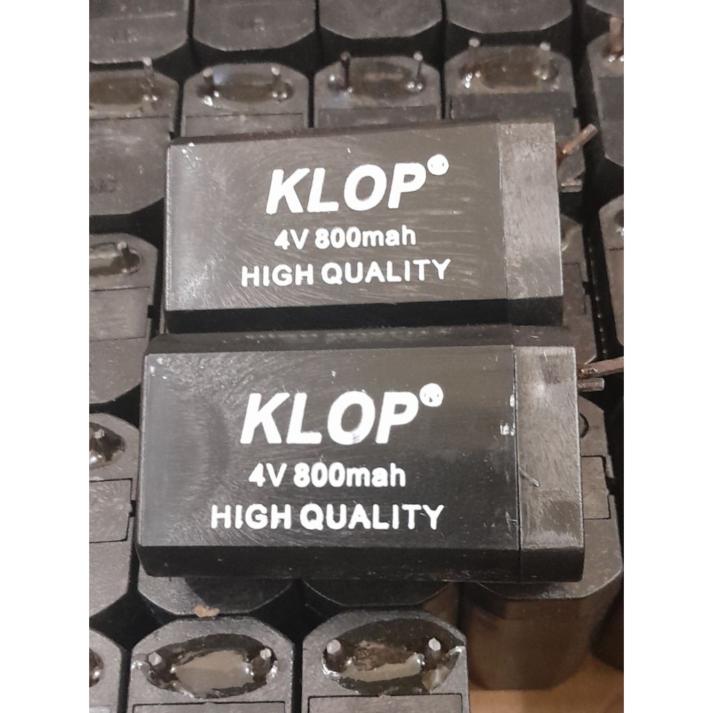 BATERAI AKI  KERING 4VOLT 800mAh RECHRAGERABLE TAHAN LAMA