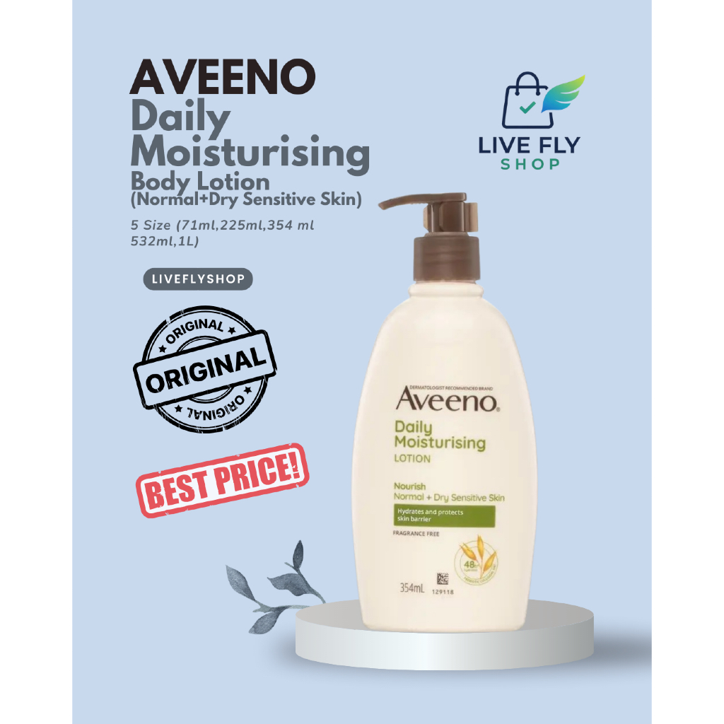 [PRE-ORDER] AVEENO Daily Moisturizing Lotion (5 Size (71ml,225ml,354 ml,532ml,1L) - LIVEFLYSHOP
