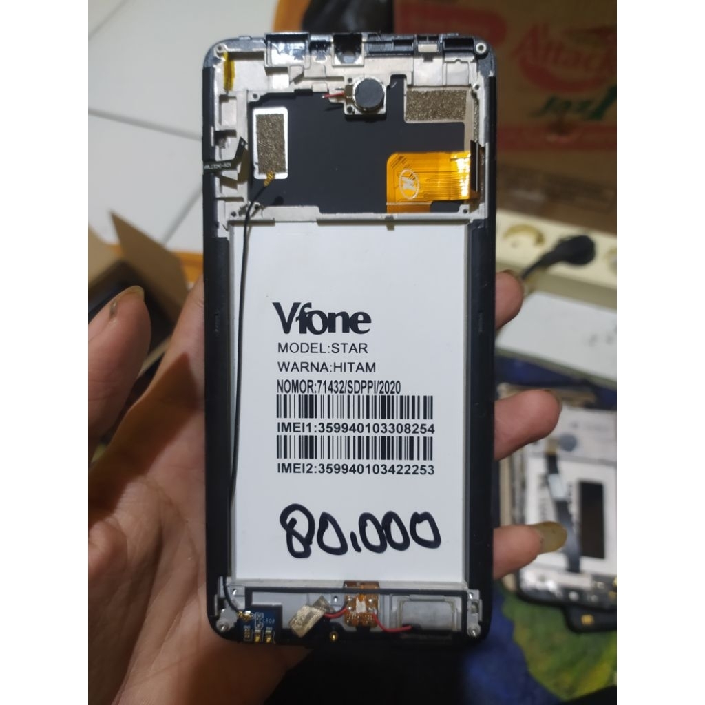 LCD Vfone Star Original Cabutan Second