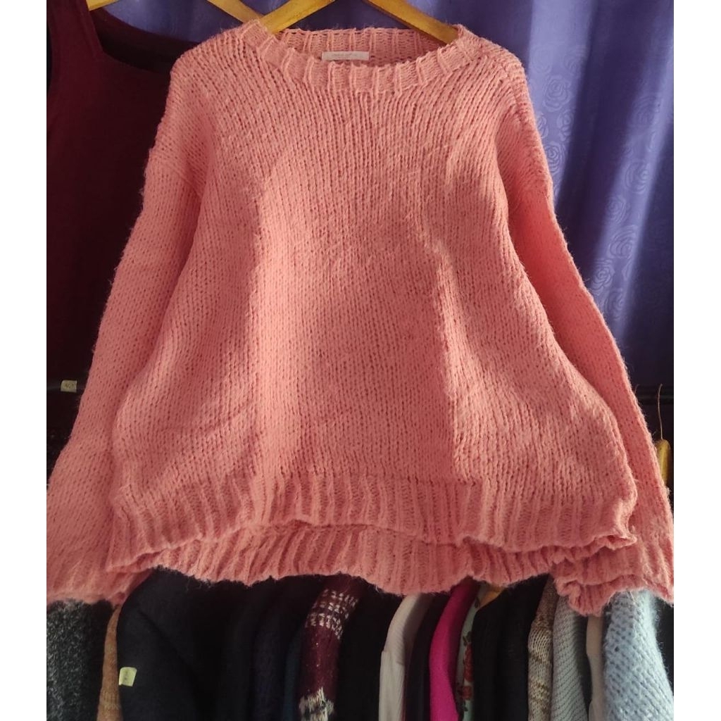 SWEATER CHOCOL RAFFINE PEACH