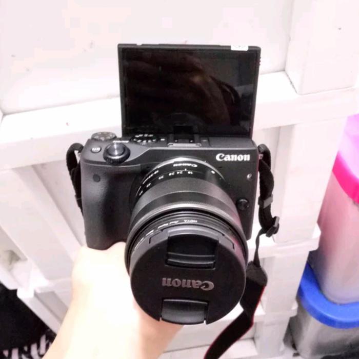 Canon Eos M3 Kamera Mirrorless Camera Lensa 18-55mm