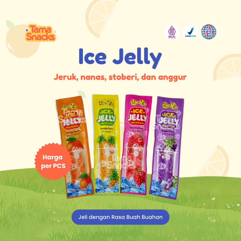 Ice Jelly / Es Jelly Per PCS – Segar & Kenyal | Rasa Buah-buahan