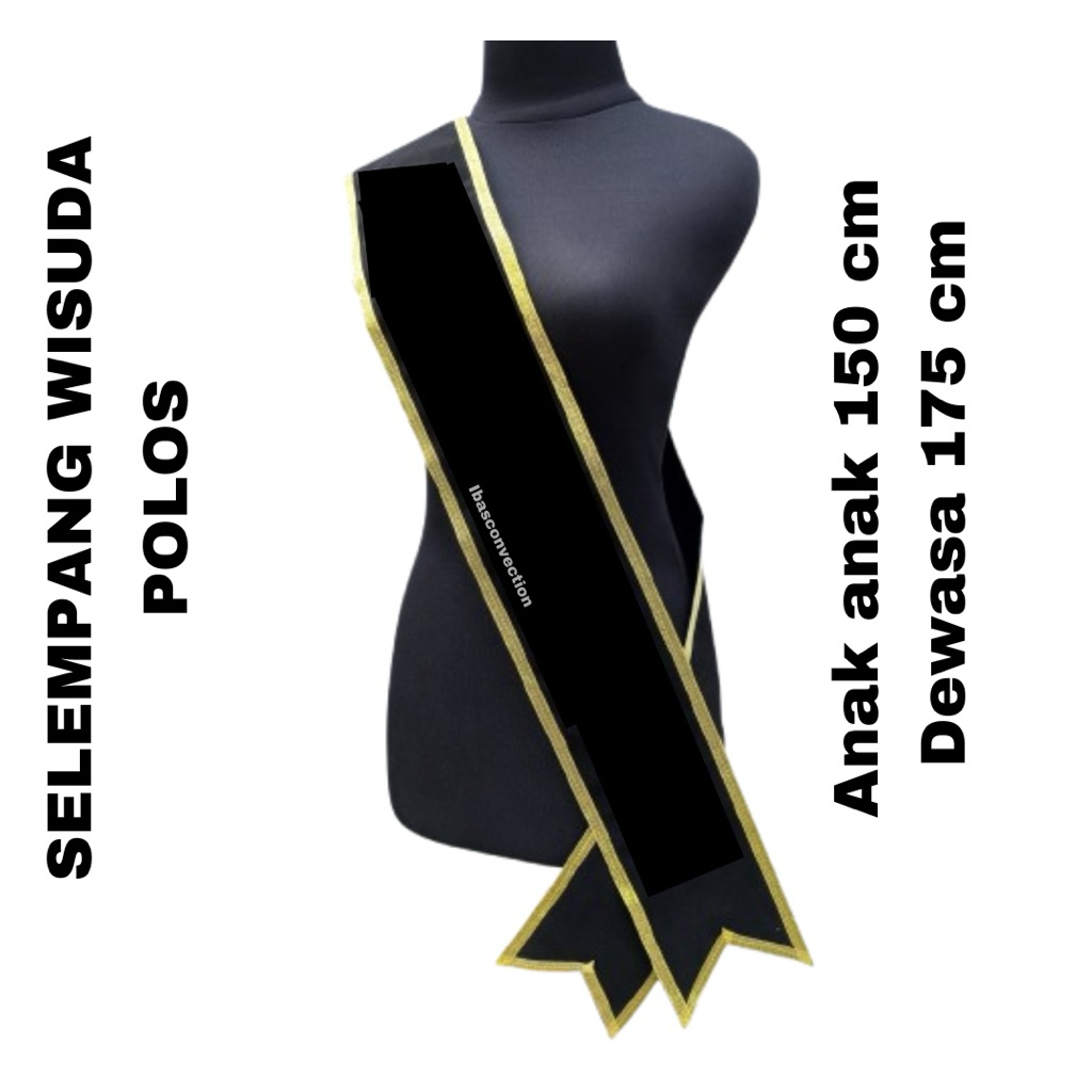 SELEMPANG WISUDA POLOS | SELEMPANG KARNAVAL BAHAN BLUDRU PREMIUM JAHITAN RAPI ANAK ANAK DEWASA|