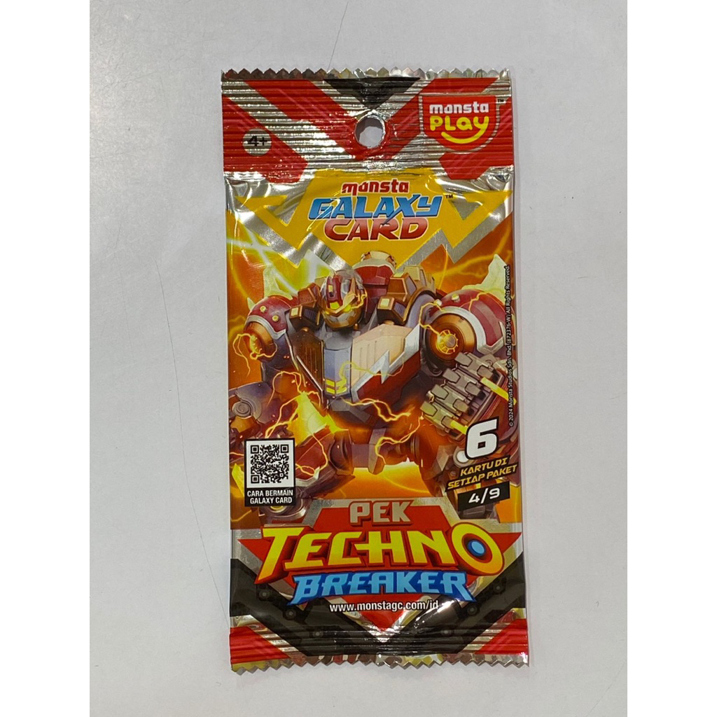 Kartu Boboiboy Monsta Galaxy Card Pek Techno Breaker 4/9 SR Mecha Gentar