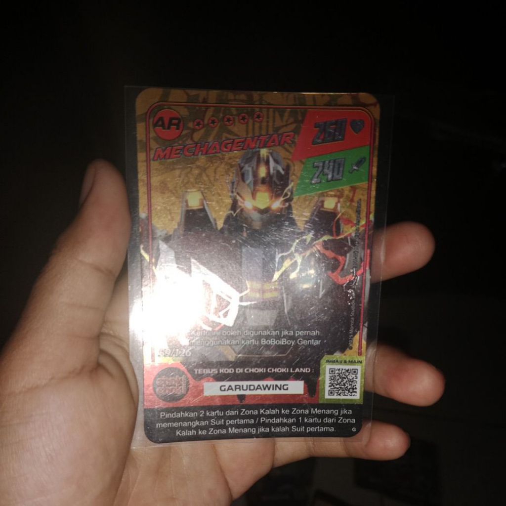 kartu choki-choki × BoBoiBoy Bintang 5 (AR)