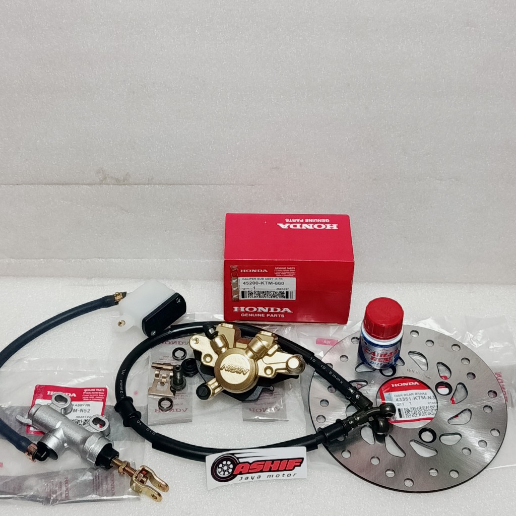 PAKET KALIPER BELAKANG 5 ITEM SET CAKRAM SUPRA X 125 OLD BATMAN NEW FI CS ONE BLADE NEW PNP SONIC 15