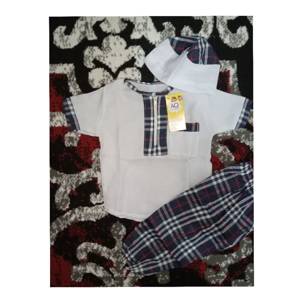 Koko Anak Setelan -Jubah satu set Peci+Sorban 3 Bulan-2 Tahun #koko anak premium
#koko anak setelan
