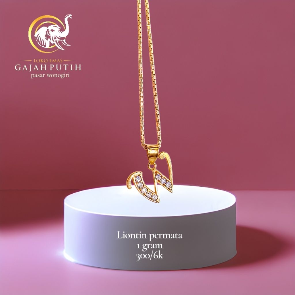 Liontin emas 1 gram