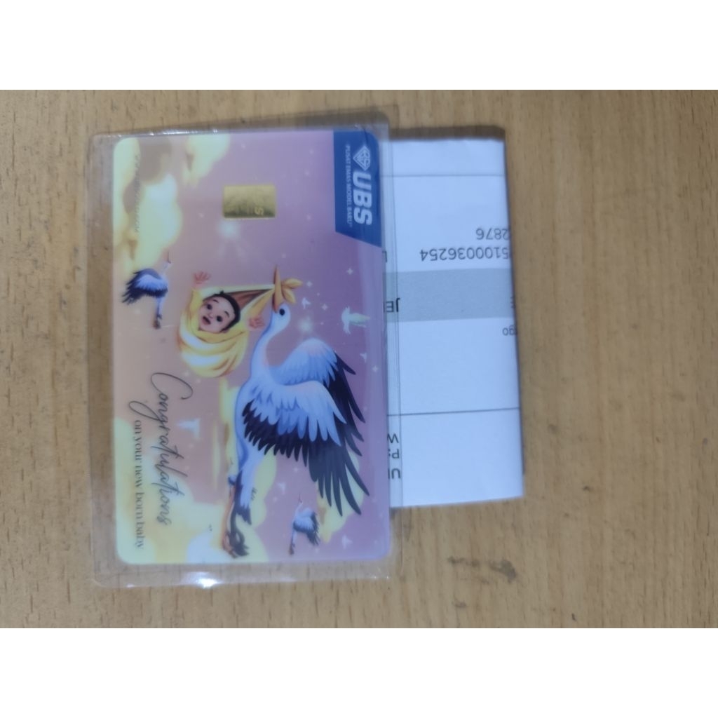 UBS emas 0,25gram nota lengkap