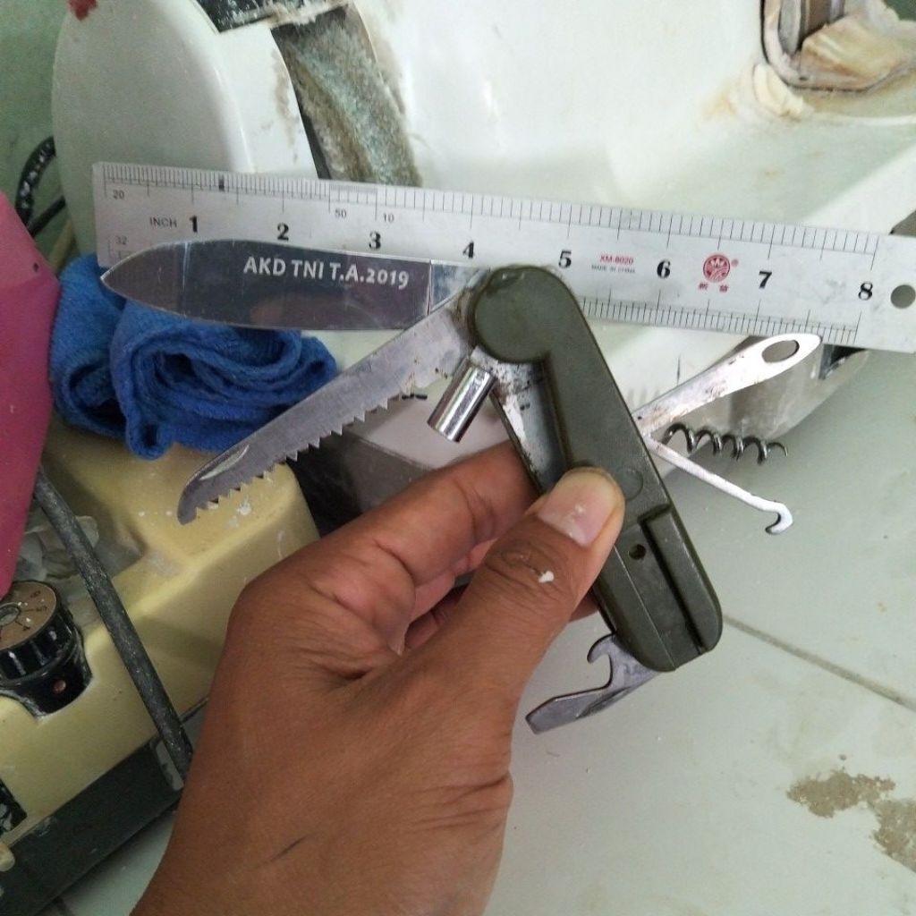 pisau saku jatah TNI koleksi pribadi