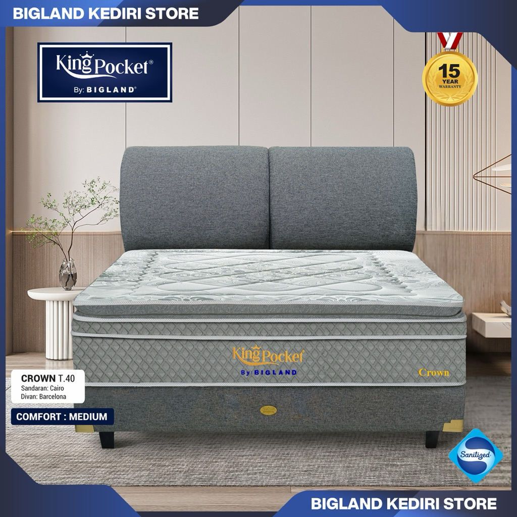 Springbed Bigland King Pocket Crown