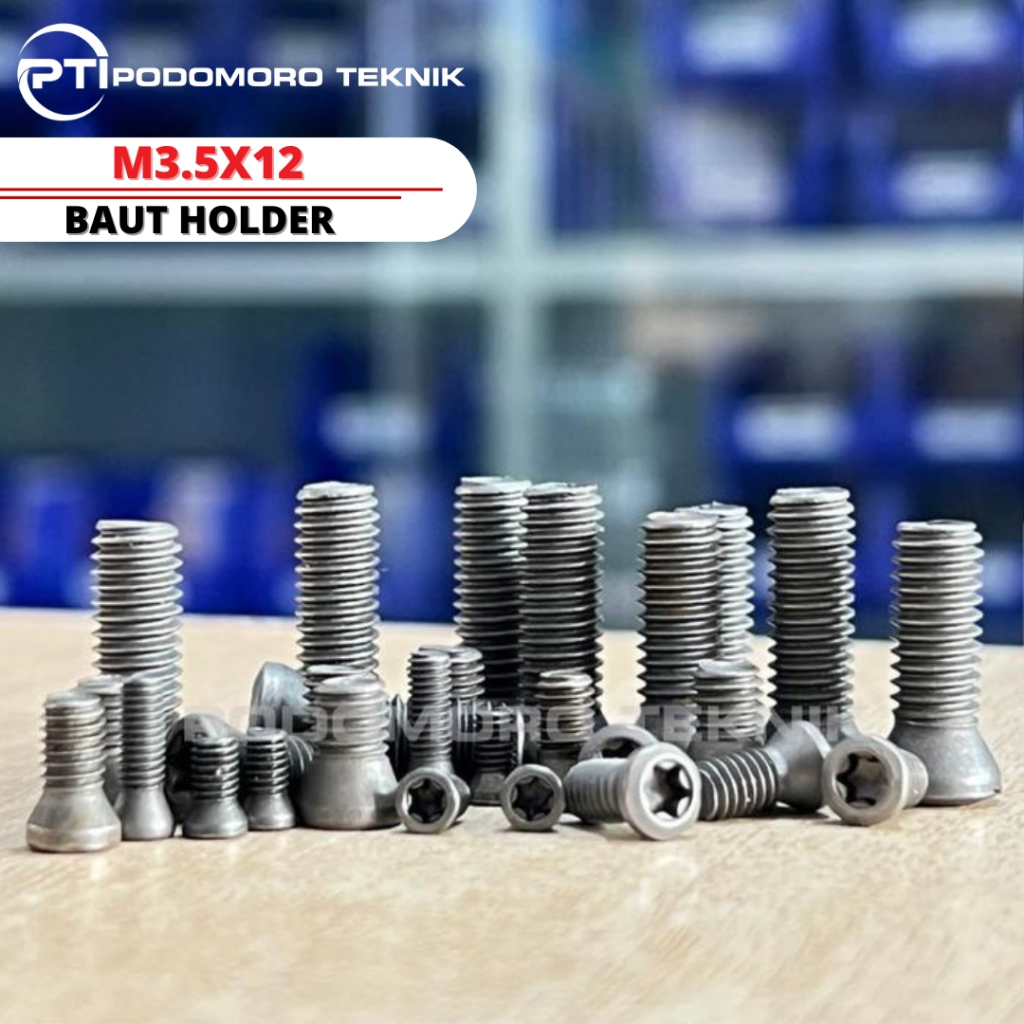 Baut Holder M3.5X12 Screw Bintang M3.5 X 12 Insert Holder Bubut Milling