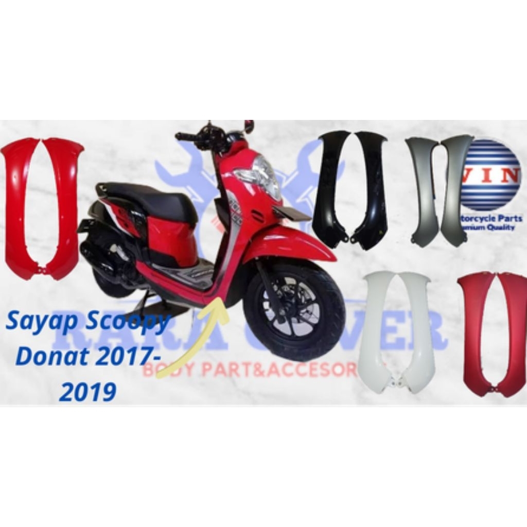 WIN-COVER SAYAP SCOOPY DONAT 2017-2019//BODY HALUS SCOOPY DONAT//SCOOPY DONAT 2017-2019//BODY SAYAP 