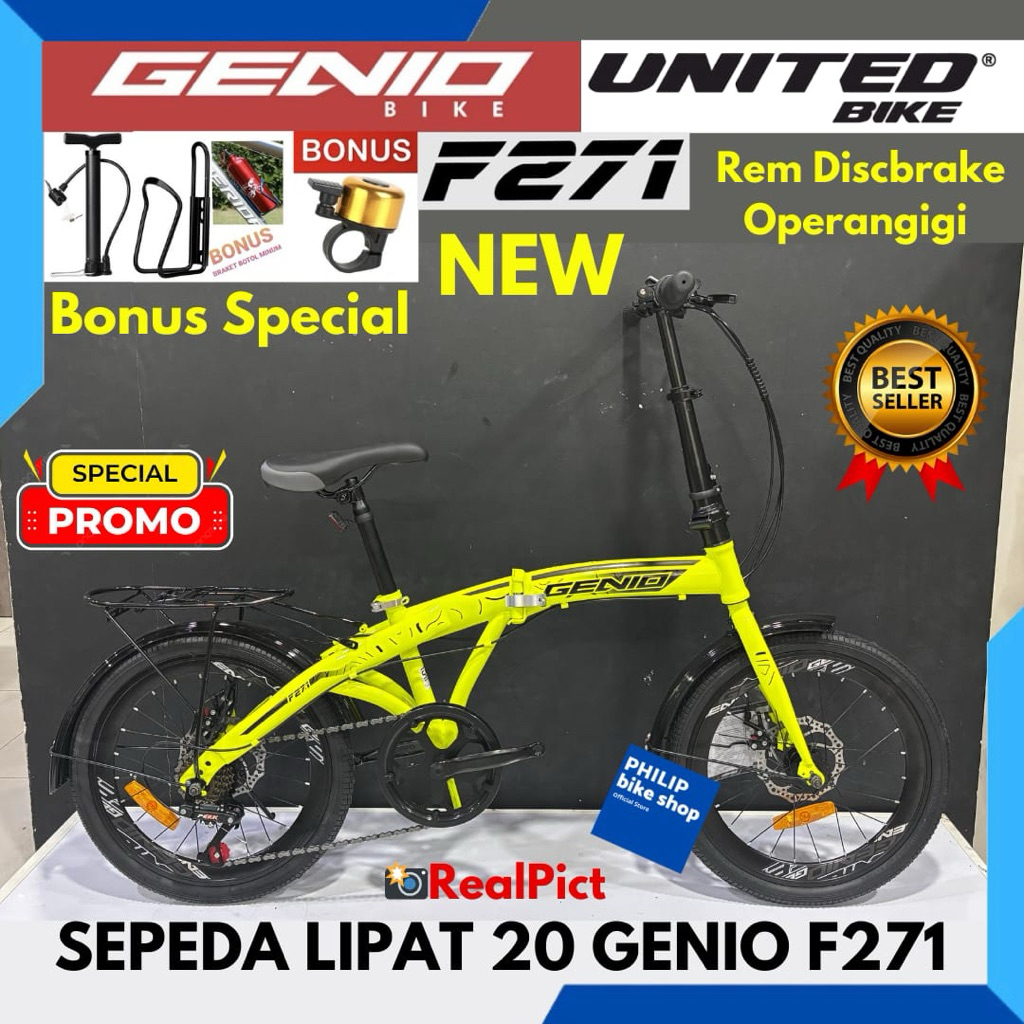 Sepeda Lipat 20 Genio Vesta F271 By Unitedbike New