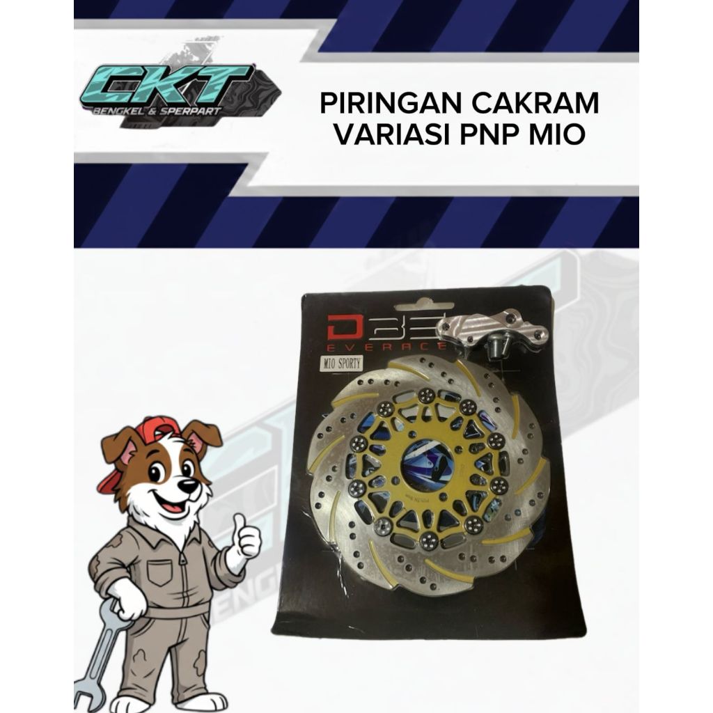 CAKRAM/PIRINGAN CAKRAM PNP MIO SPORTY SET BREKET VARIASI