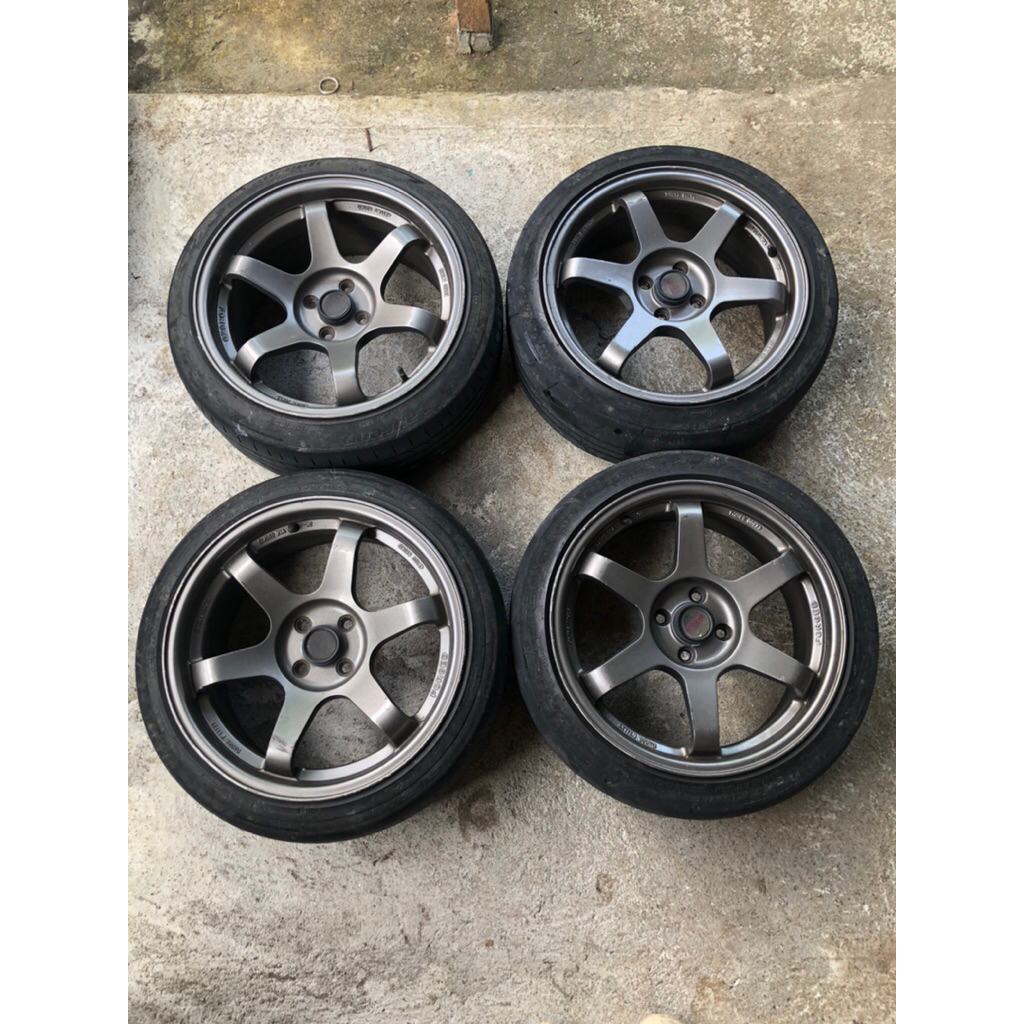 velg rota te37 ring17 pcd 4x100 bukan rpf1,vosen,enkai,ssw,