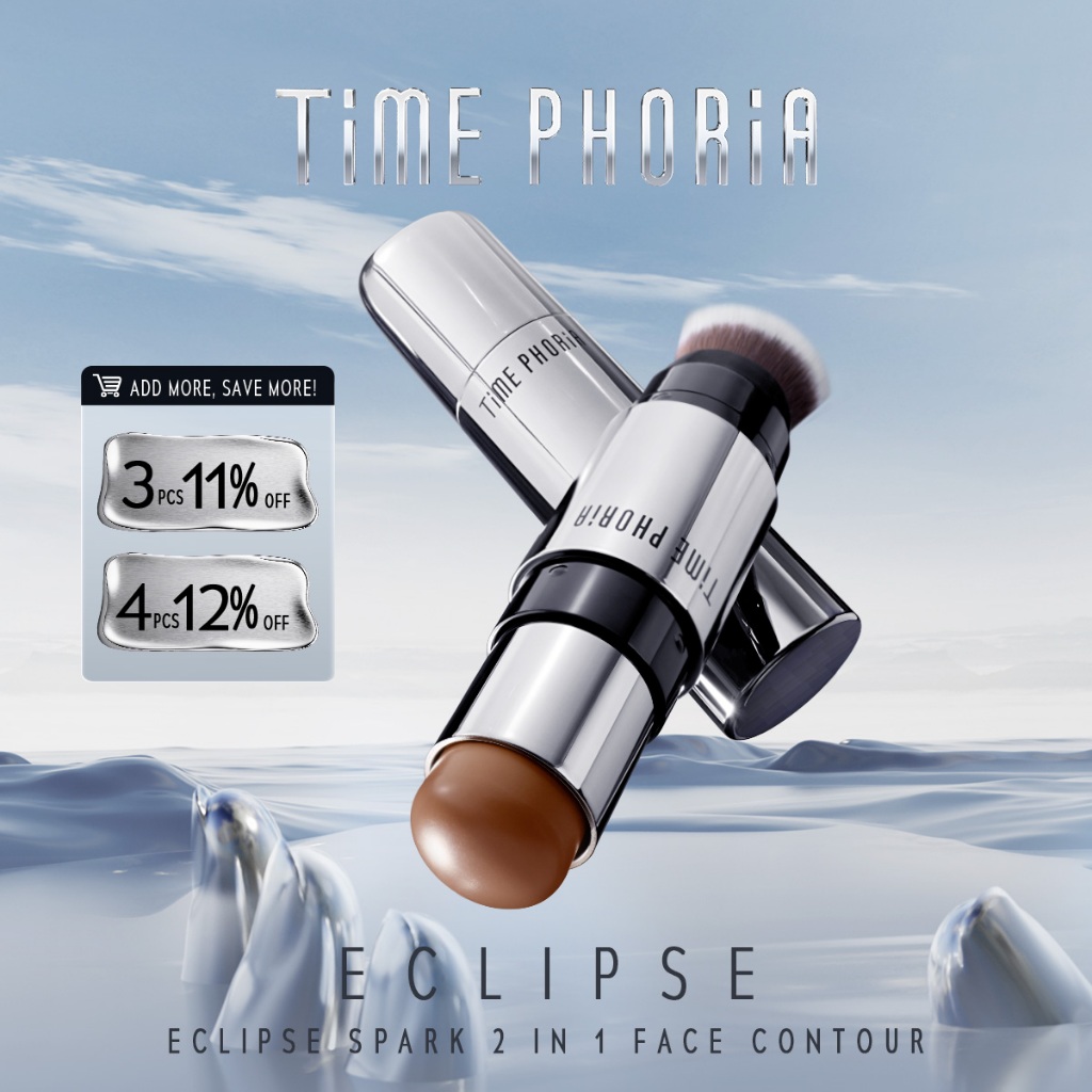TIME PHORIA - Eclipse Spark 2 in 1 Face Contour 7G | highlighter contour stick cushion