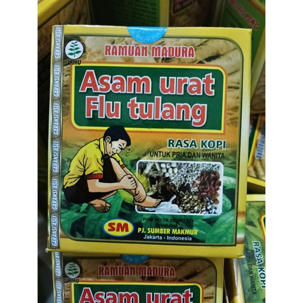 RAMUAN MADURA ASAM URAT & FLU TULANG SERBUK