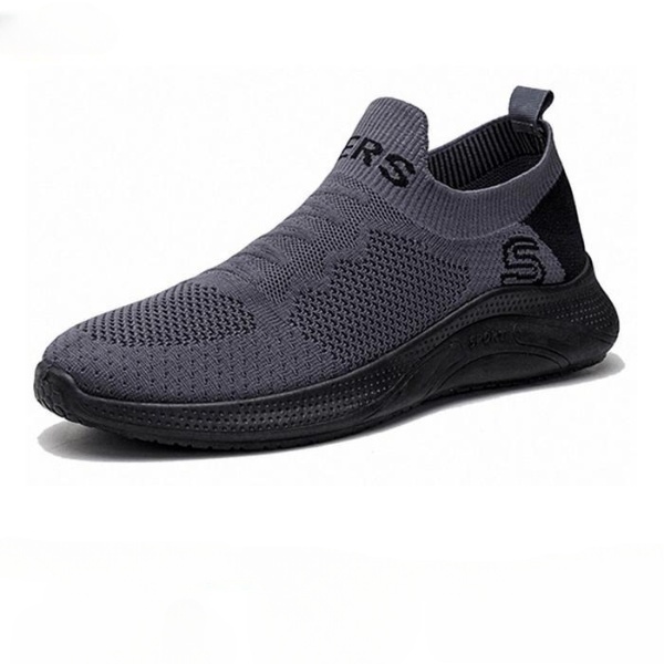 Eiger - Sepatu Pria Sneakers Sepatu Olahraga Lari Hitam Casual Fashion Running Sport Shoes Karet