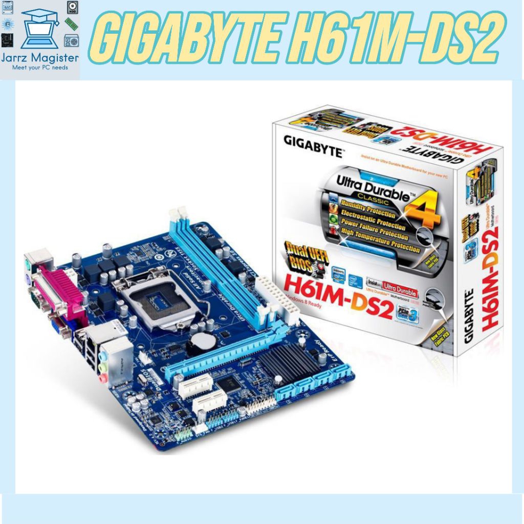 Motherboard Gigabyte H61 H61M-DS2 Intel LGA 1155 DDR3 | Mainboard Gigabyte GA-H61M-DS2 1155