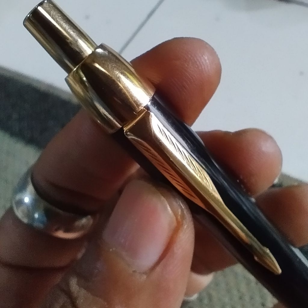 pulpen parker L lapis emas original asli second