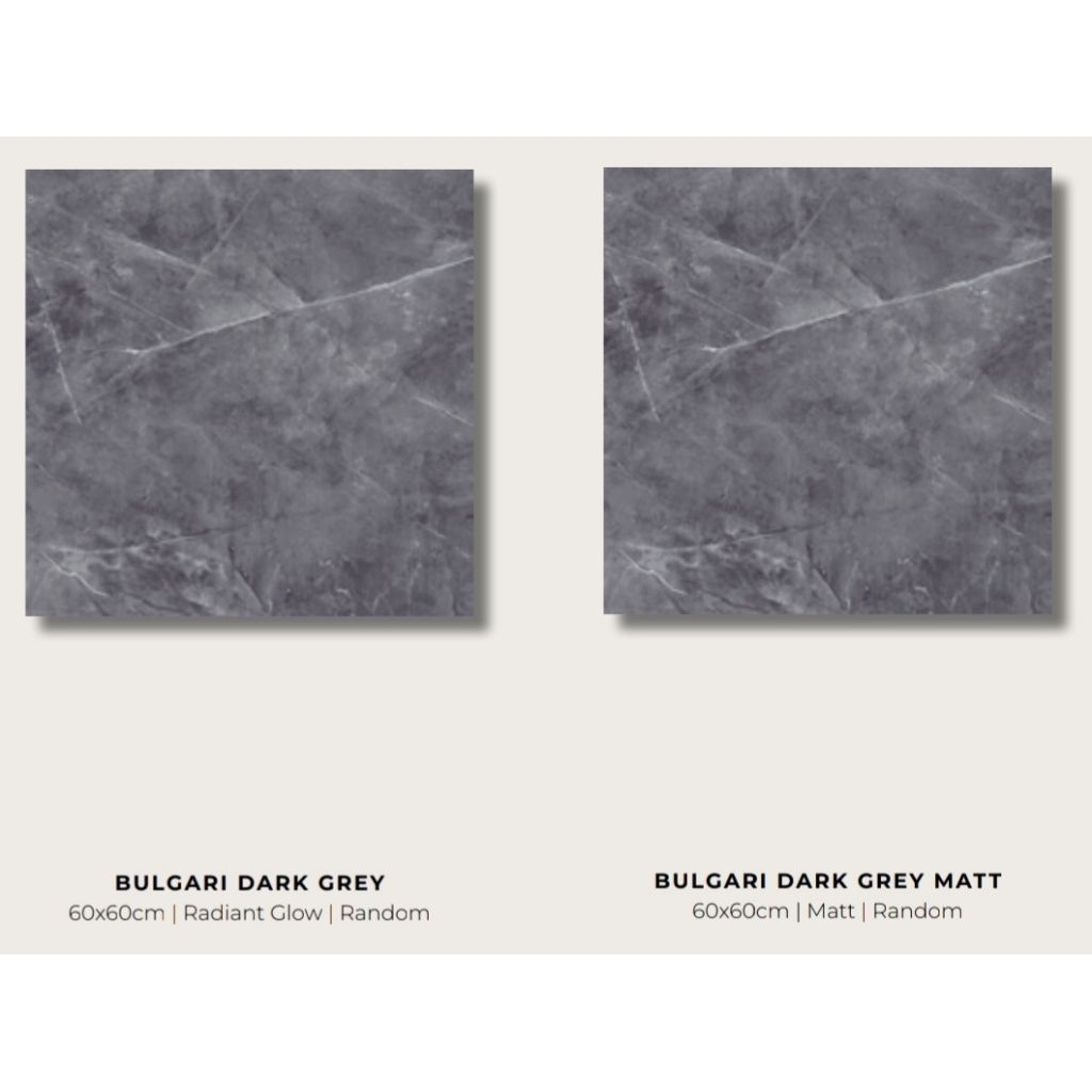 Granit Valentino Bulgari Dark Grey Radiant Glow Dark Grey Matt 60x60