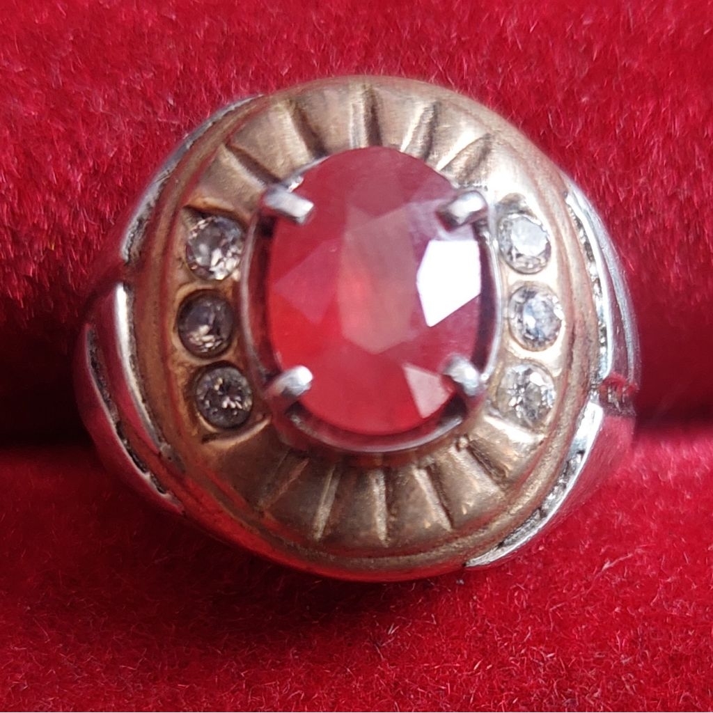 natural red orange safir sapphire