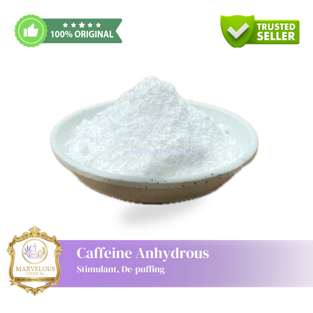 Caffeine Anhydrous – Bahan Aktif Stimulant & Skincare - 10 gram