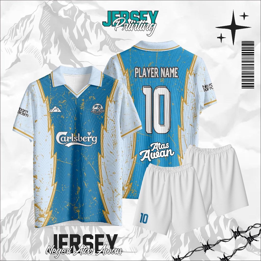 Jersey Sepak Bola ABSTRAK | Jersey Futsal | Jersey Soccer | Jersey Custom Printing Free Design Nama 
