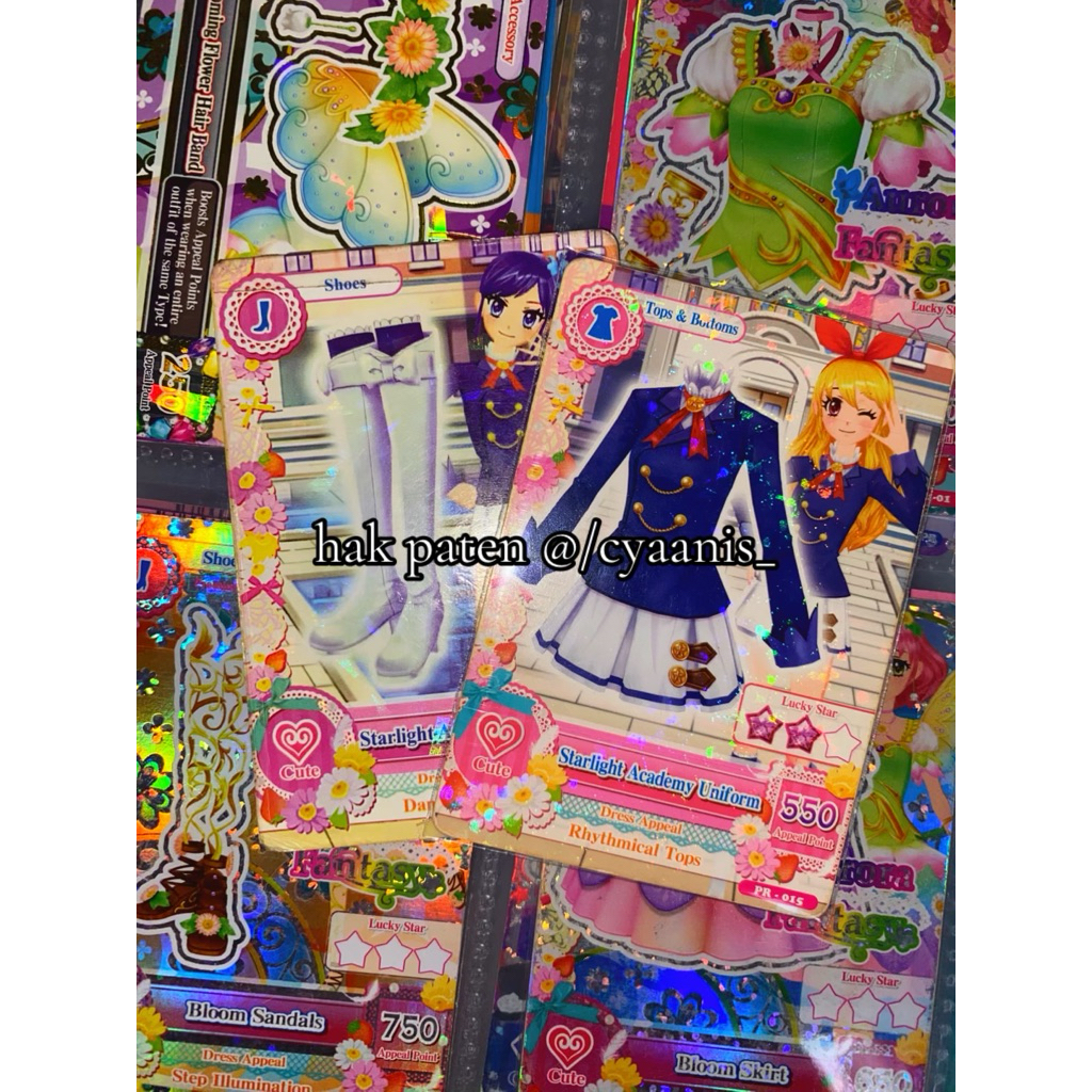 (DIBOOKING) kartu aikatsu starlight uniform set