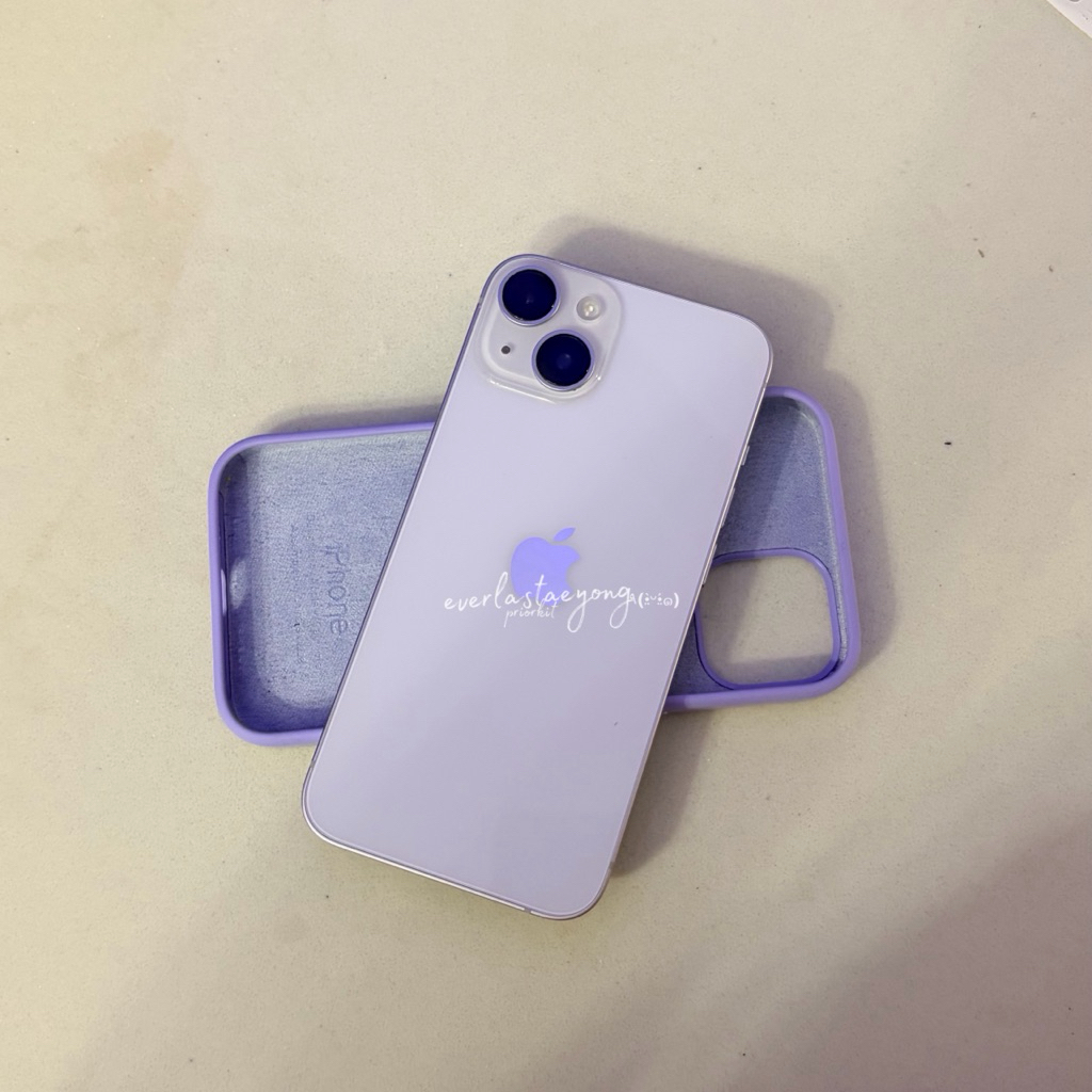 preloved ibox iphone 14 basic purple 512GB bh 100